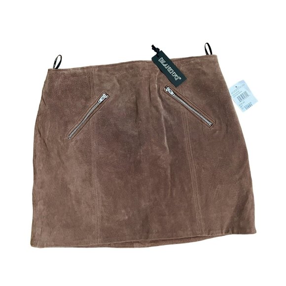 BlankNYC Dresses & Skirts - BlankNYC Brown Suede Coffee Bean Women's Size 28 73k-0361no Skirt NWT